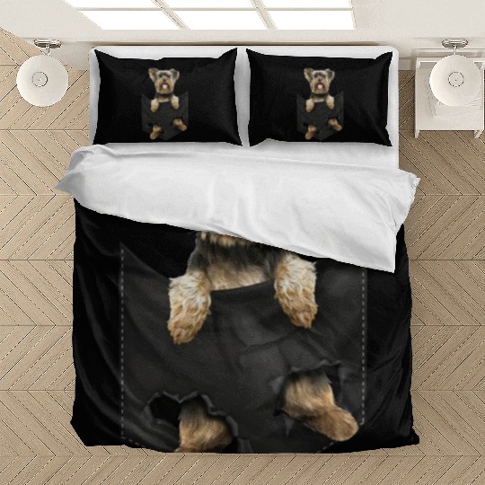 yorkshire terrier pocket mid classic dogs Bedding Sets