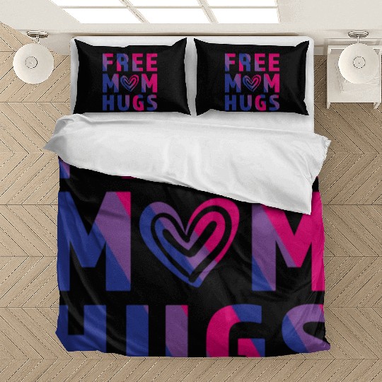 Free Mom Hugs Bisexual Bedding Sets