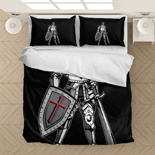 Knights Templar Crusader Cross Armor Bedding Sets