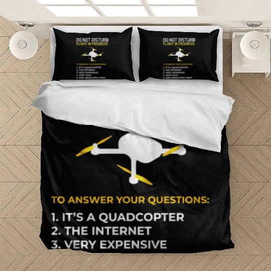 Do Not Disturb Flight In Progress Drone Hobby Rc Bedding Sets