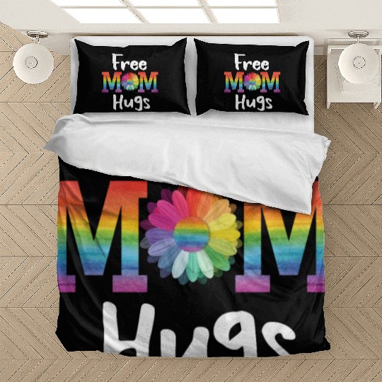 Free Mom Hugs Daisy Flower LGBT Pride Parades Gift Bedding Sets