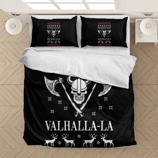 Ugly Christmas Viking Fa La La La La Valhalla La Bedding Sets