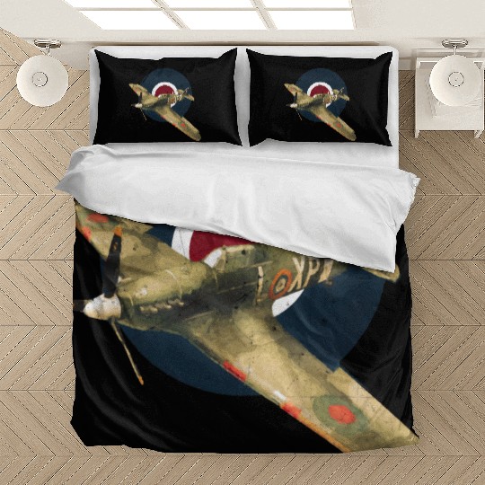 Hawker Hurricane RAF WW2 Fighter Plane Bedding Sets