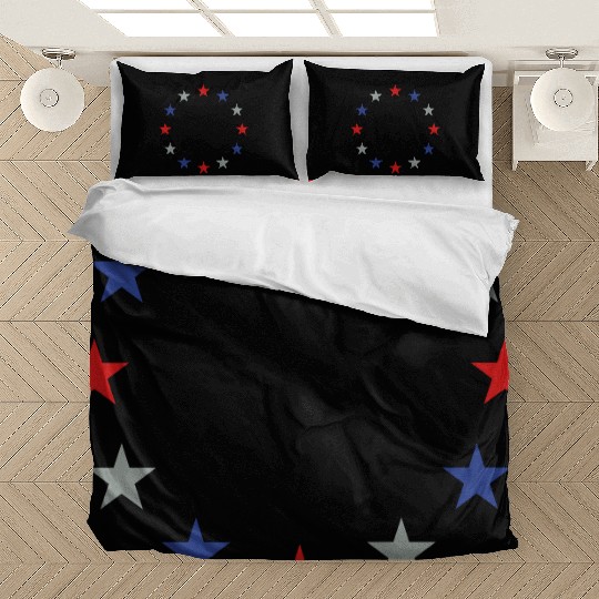 STAR STARS AMERICAN CIRCLE Vector Bedding Sets