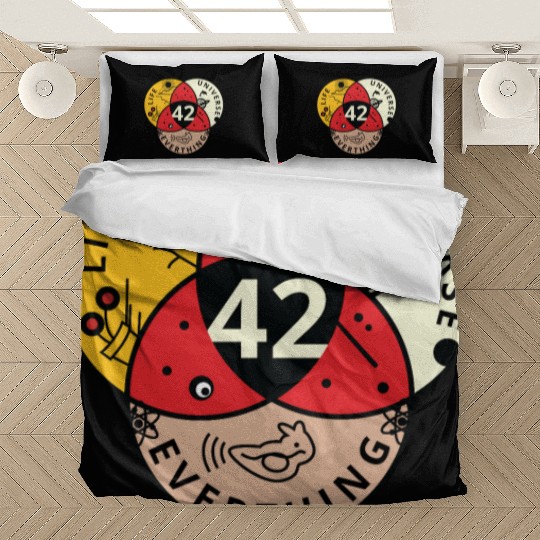 42 Angel Number Life Universe Everything Bedding Sets