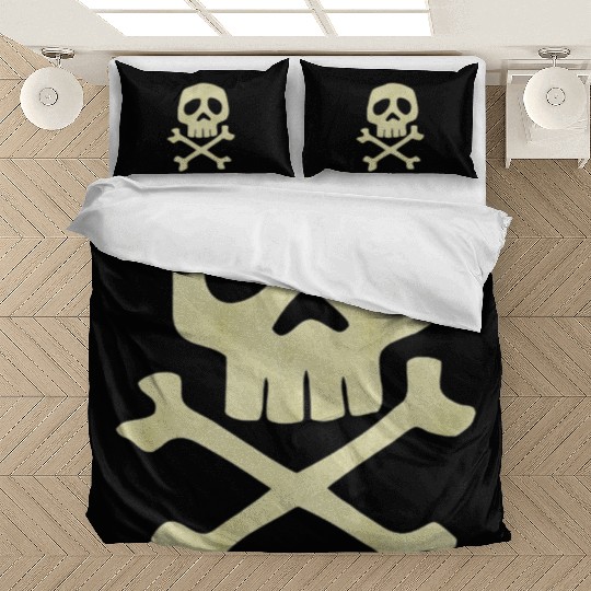Misfits Style Captain Harlock Skull Crossbones Bedding Sets
