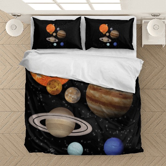 realistic Solar System planet Outer Space Explorer Bedding Sets