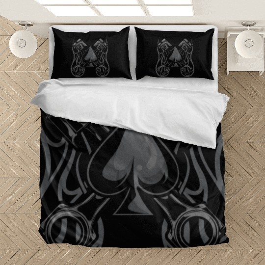Poker and Hotrod - Cool Poker Art Hot Rod Bedding Sets