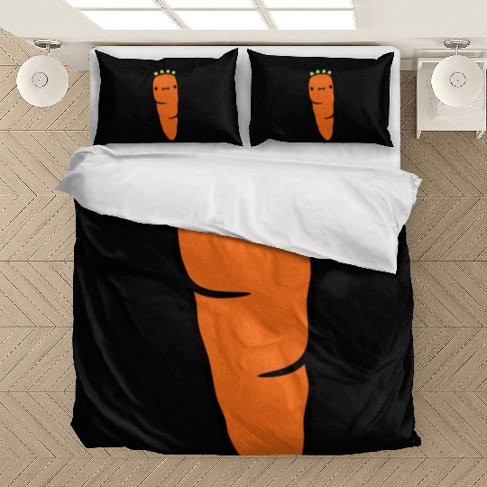 carrot with face carrot Bedding Sets