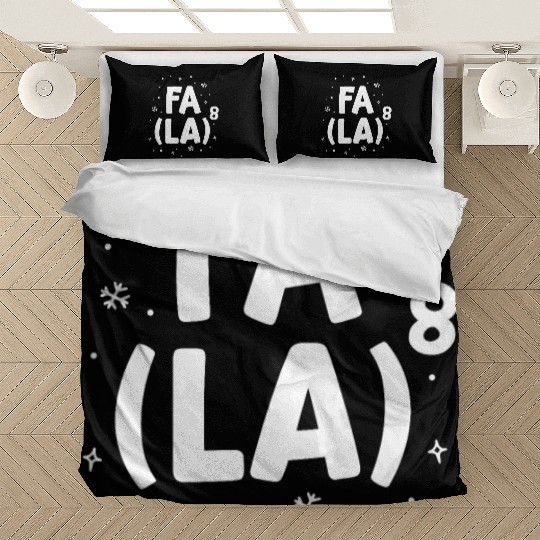 Fa La La Math Teacher Christmas Bedding Sets Gift Idea