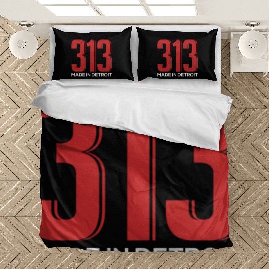313 Made in Detroit Downtown Motown Motor City Bedding Sets