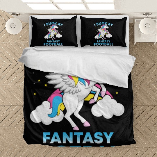 I Suck At Fantasy Football Funny Football Lover Bedding Sets