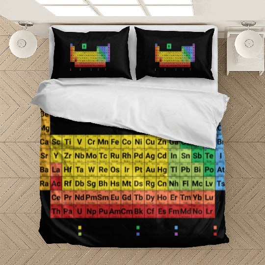 Periodic Table Elements Chemistry Bedding Sets
