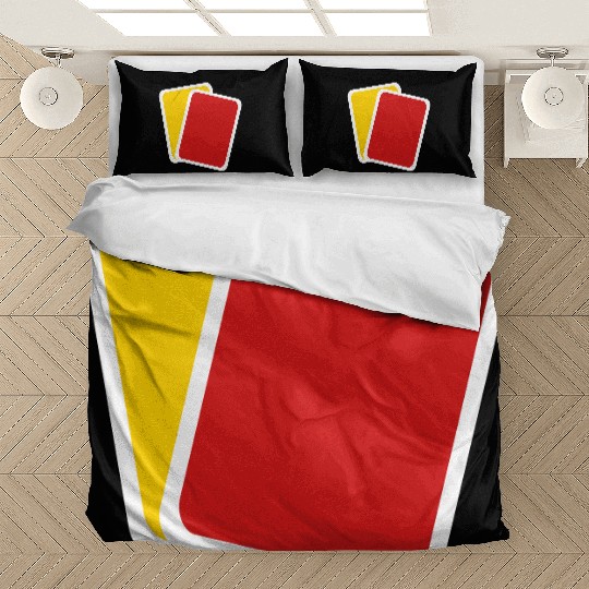 Red yellow card Bedding Sets