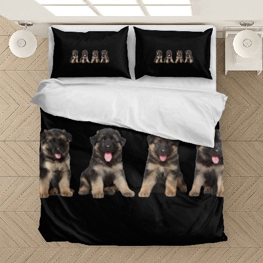 FOUR GERMAN SHEPHERD PUPPIES Bedding Sets