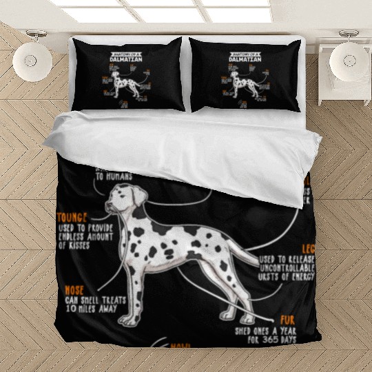 Anatomy Of A Dalmatian Funny Dog Owner Gift Bedding Sets