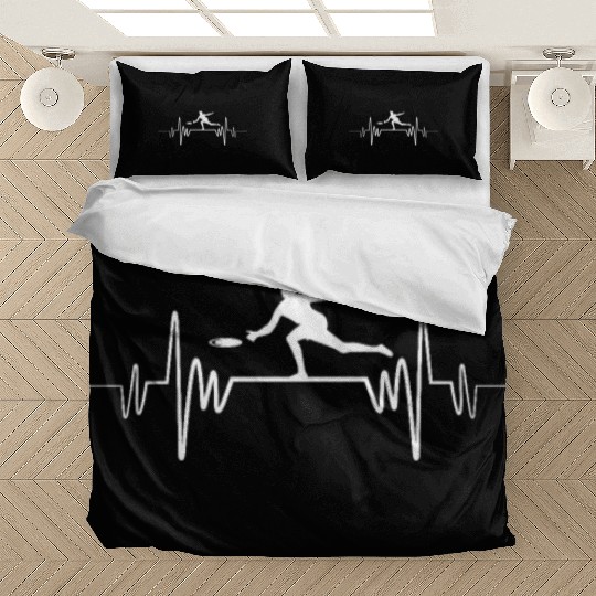 Ultimate Frisbee Heartbeat Bedding Sets Disc Golf