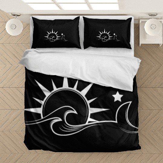Sun Stars Moon Wave Traveler And Nature Lover Gift Bedding Sets