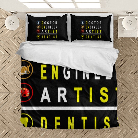 Doctor Engineer Artist Combine Dentist Bedding Sets