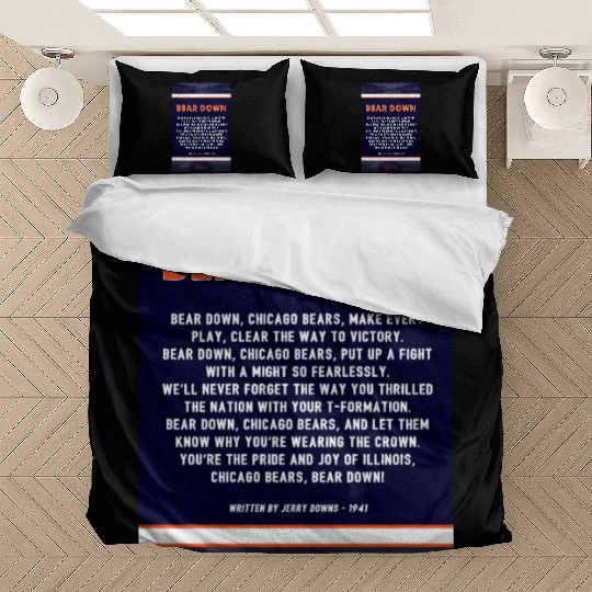 Bear Down Lyrics Poster Bedding Sets
