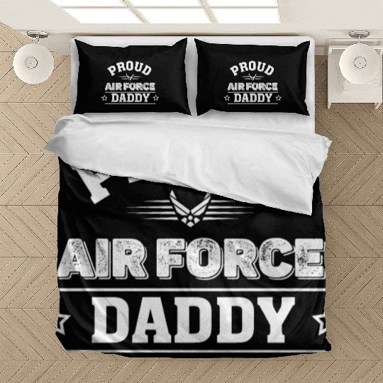 Proud Air Force Daddy Bedding Sets,Air Force Bedding Sets.