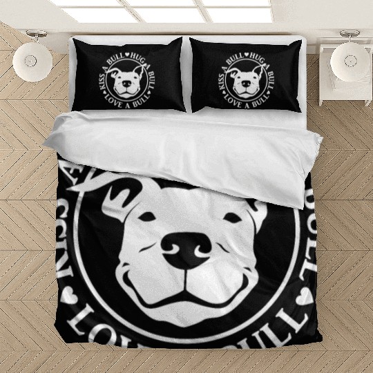 Love-A-Bull Pitbull Bully Dog Rescue Bedding Sets