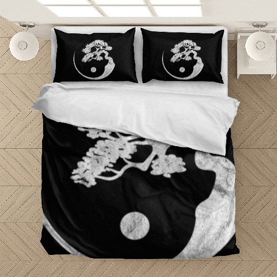 Bonsai Tree Yin Yang Vintage Bedding Sets