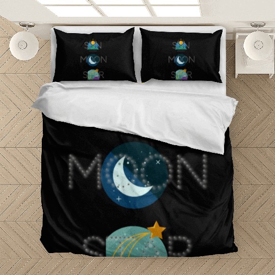 sun moon and star Bedding Sets