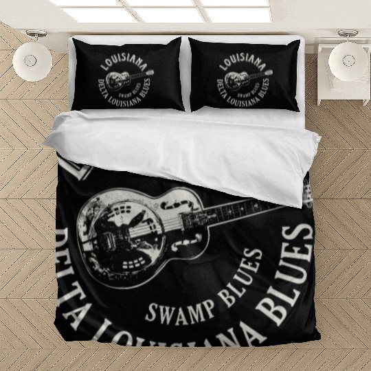 Louisiana Delta Blues Swamp Blues Guitar Bedding Sets