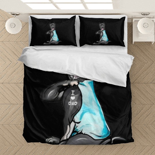Cane Corso Tattoos I Love Dad Sitting Gift Father Bedding Sets