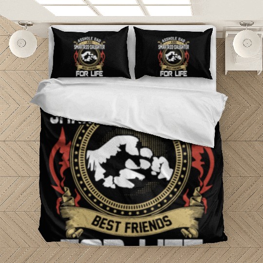 asshole dad and smartass daughter Bedding Sets