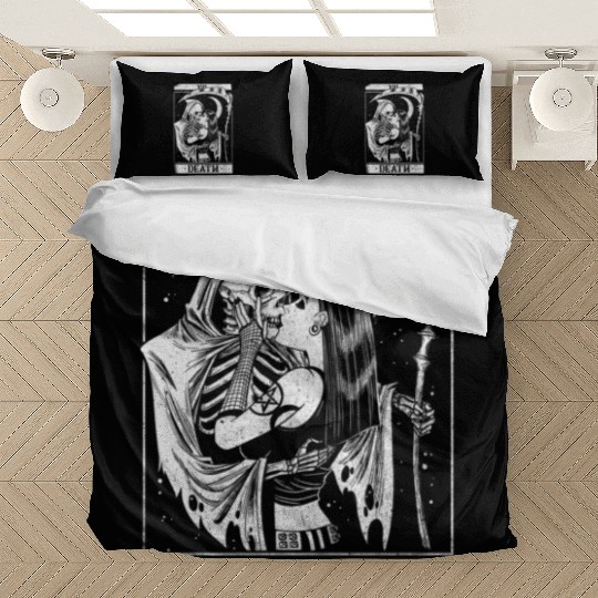 Blackcraft Death the Grim Reaper Kiss Tarot Card Bedding Sets