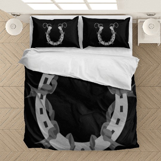 Horseshoe Wrapped in Barbed Wire Bedding Sets