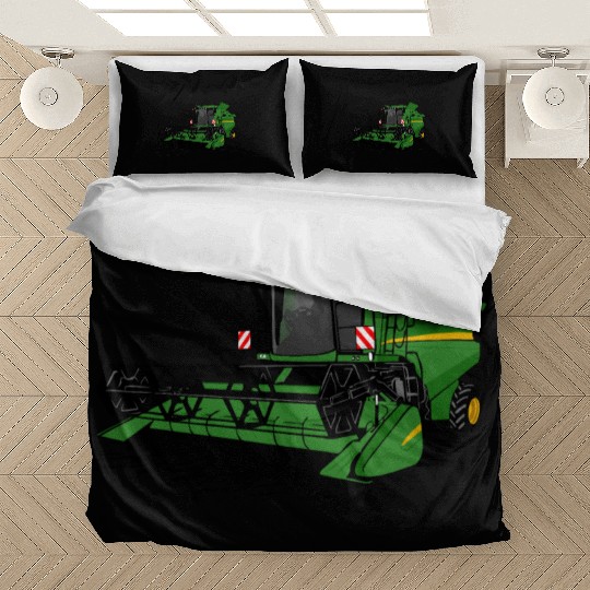 combine harvesters - farmer - agriculture - farm Bedding Sets