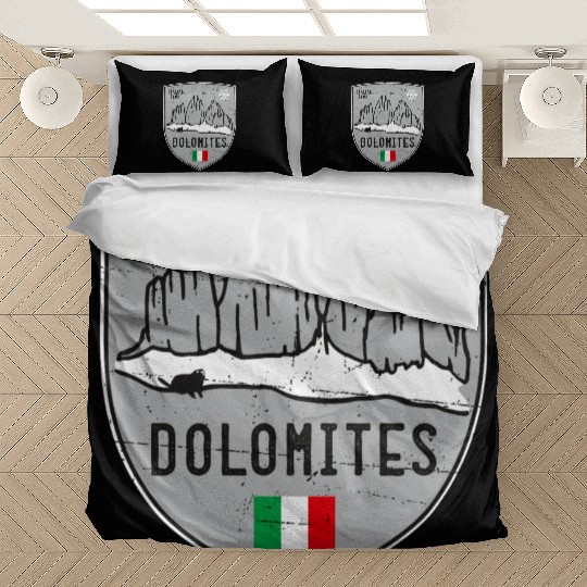 Dolomites Italy Emblem Bedding Sets
