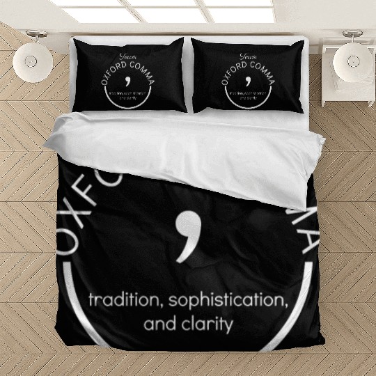 Team Oxford Comma Grammar Police Gift Bedding Sets