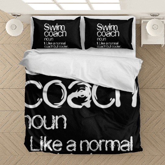 Swim Coach Definition Bedding Sets Funny Coach Bedding Sets