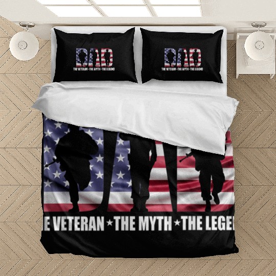 Dad The Veteran The Myth The Legend - Father's Day Bedding Sets