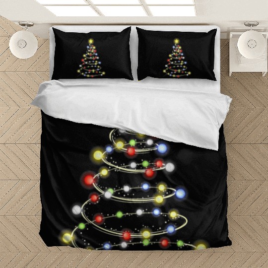 christmas tree christmas light Bedding Sets