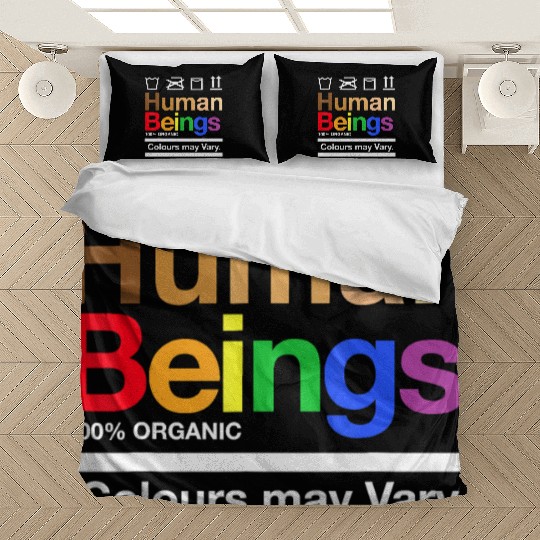 human beings 100 organic colours may vary Bedding Sets