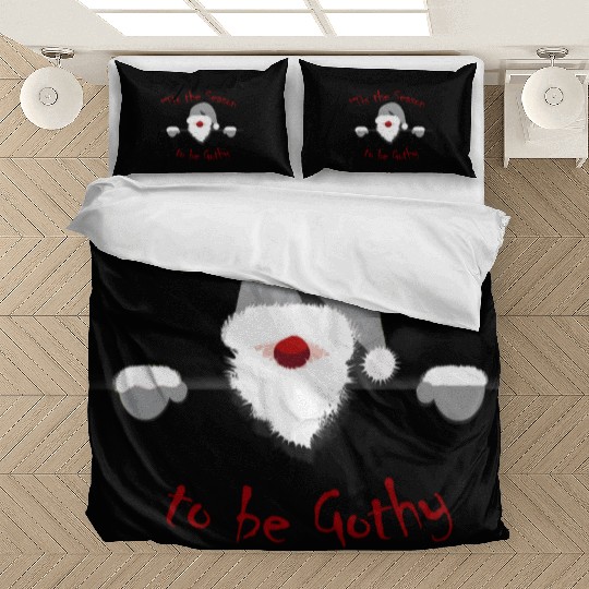 Tis the Season to be Gothy - Goth Santa Christmas Bedding Sets