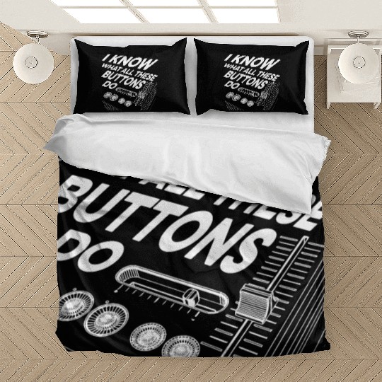 Detroit Techno House Music Festival Buttons EDM Bedding Sets