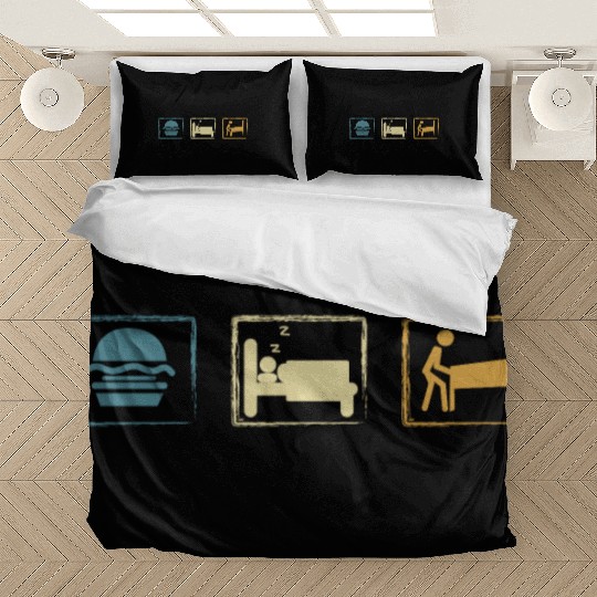 Retro Pinball Eat Sleep Pinball Bedding Sets