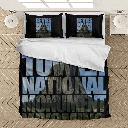 Devils Tower National Monument Wyoming Souvenir Bedding Sets