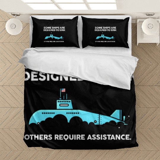 Military Submarine Veteran Gift US Submarine Sink Bedding Sets