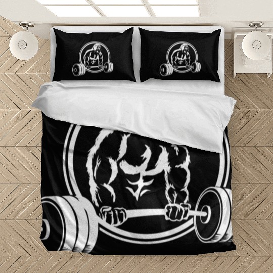 Gorilla Gym Fitness Pump Monkey Scream Bedding Sets