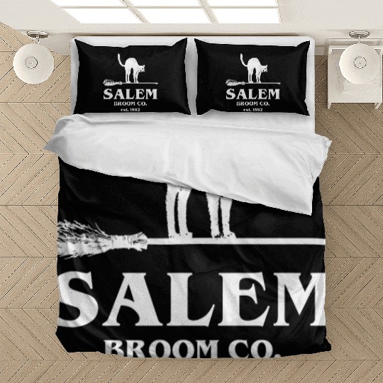 Salem Broom Co Company Halloween Black Cat Witch A Bedding Sets