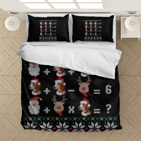 Math Teacher Christmas HARRIER Bedding Sets