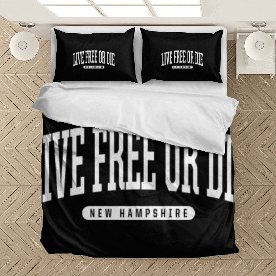 College Style Live Free Or Die New Hampshire Souve Bedding Sets