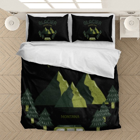 Glacier National Park Montana Travel Bedding Sets